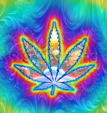 Cannabis Leaf Planets