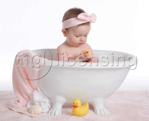 Bathing with rubber duck
