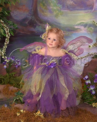 Fairy long purple dress