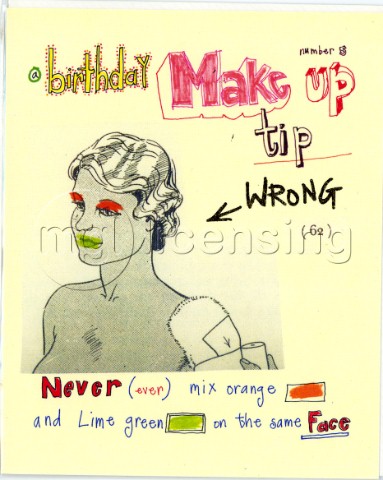 A birthday makeup tip