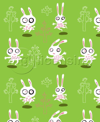 Pattern  rabbits