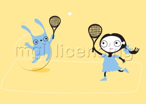 Girl tennis
