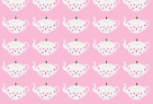 Pattern - pink teapots