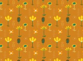 Pattern - orange flowers