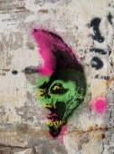 Monody spray-paint zombie head