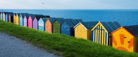 A Row of Colourful Beach Huts