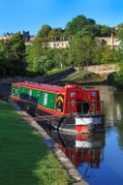 A Barge on the Kennet and Avon Canal, Bath, England