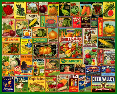 Vintage Vegetable Labels