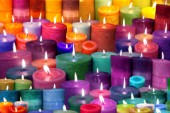 Candles Rainbow Colors