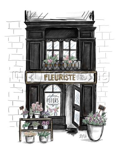French Shop Front Fleuriste