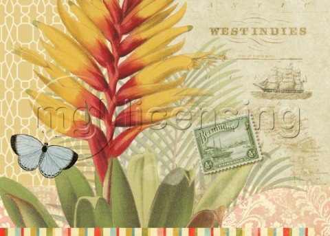 West Indies VIntage Flower TH1202603