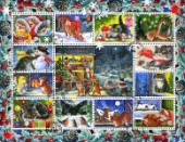 Christmas Cat Stamp Collection 3