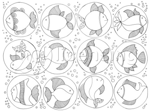 NeetiPatternFishes in Circle