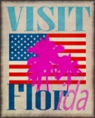 Visit Florida pink palms