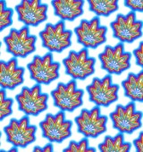 Cannabis Leaf Planets Pattern (variant 1)