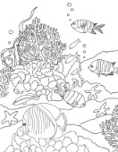 underwater coloringpage