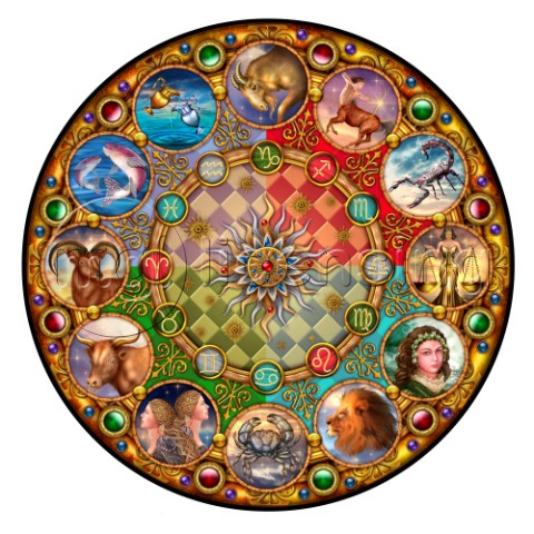 Zodiac Circular Mandala