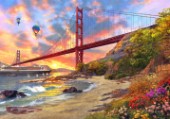 Sunset at Golden Gate (Variant 1)