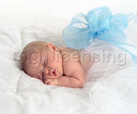 Baby Sleeping Blue Bowjpg