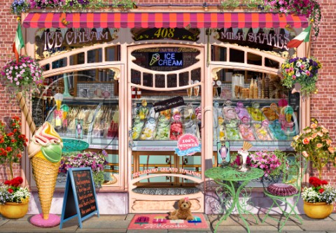 Ice Cream Shop Window