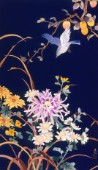 Oriental Flowers & Bird