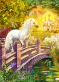 Enchanted garden unicorns (Variant 2)
