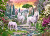 Classical garden unicorns