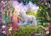 Pink Princess and Unicorn