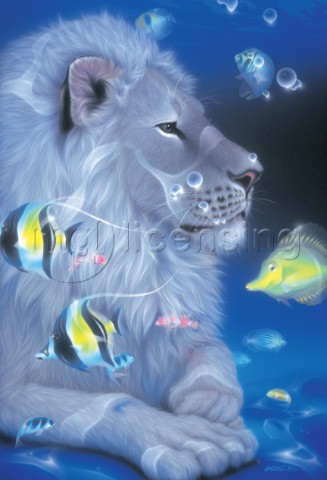Mother Ocean  white lion