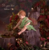 Baby fairy on a stump