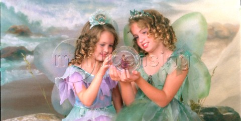 Mermaids with crystal ball