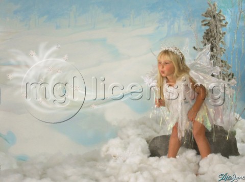 Winter snowflake fairy