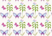 Pattern - purple butterflies