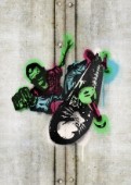 Skate spray-paint zombie