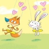 Fox and rabbit
