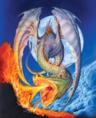 Fire moon dragon