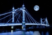 The Albert Bridge & The Moon