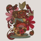 Teacups, Birds and Flowers