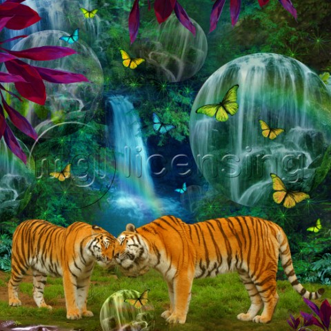 Kissing Tigers Variant 1