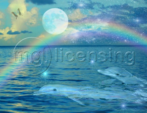 Blue Mystic Dolphin