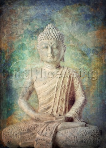 Tranquil buddha gold Variant 3