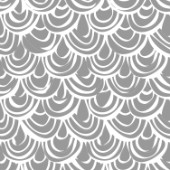 repeating pattern ~ illustrated scallop scales in grey