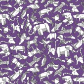 origami animal ditsy purple (variant 2)