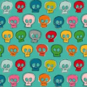 sew skully turquoise (variant 1)