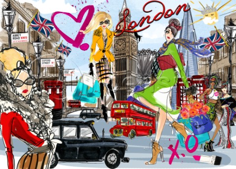 Fashion London Puzzle Take me to London