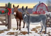Donkeys and Barn cps262