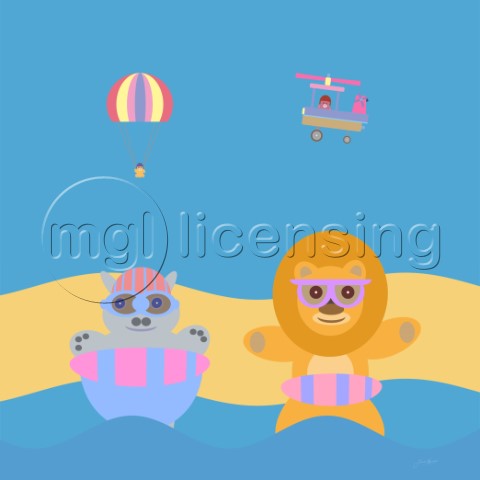 Cuddly Beach Adventure With Friends  Variant 4