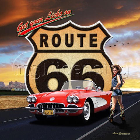Route 66 girl Variant 1